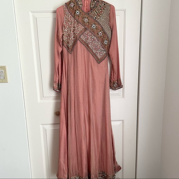 Boutique 3 Pc Pakistani Wedding Wear Gown Maxi Dress - Picture 2 of 7